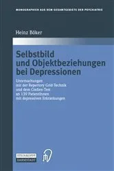 Book cover of Selbstbild und Objektbeziehungen bei Depressionen by Heinz Böker