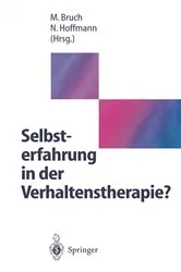 Book cover of Selbsterfahrung in der Verhaltenstherapie? by Michael H. Bruch