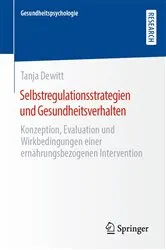 Book cover of Selbstregulationsstrategien und Gesundheitsverhalten by Tanja Dewitt