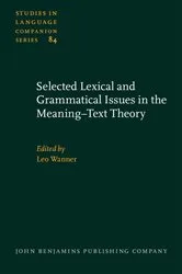Book cover of Selected Lexical and Grammatical Issues in the Meaning–Text Theory by Leo Wanner