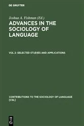 Book cover of Selected Studies and Applications by Joshua A. Fishman