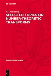 Book cover of Selected Topics on Number-Theoretic Transforms by R. Creutzburg