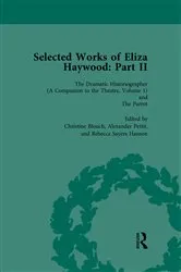 Book cover of Selected Works of Eliza Haywood, Part II Vol 1 by Alex Pettit