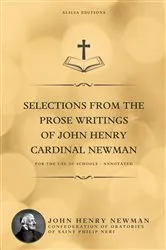 Book cover of Selections from the Prose Writings of John Henry Cardinal Newman by John Henry Newman