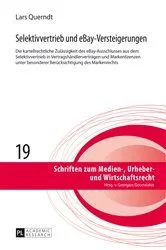 Book cover of Selektivvertrieb und eBay-Versteigerungen by Georgios Gounalakis
