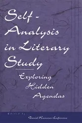 Book cover of Self-Analysis in Literary Study by Daniel Rancour-Laferriere