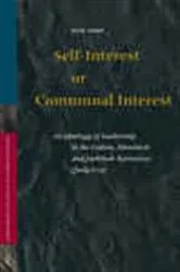 Book cover of Self-Interest or Communal Interest by Elie  Assis