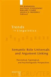 Book cover of Semantic Role Universals and Argument Linking by Ina Bornkessel