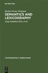Book cover of Semantics and Lexicography by Unknown