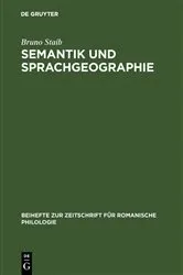 Book cover of Semantik und Sprachgeographie by Bruno Staib