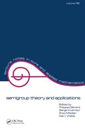 Book cover of semigroup theory and applications by Clement