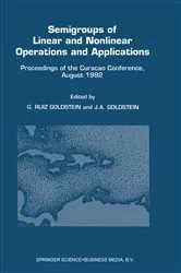 Book cover of Semigroups of Linear and Nonlinear Operations and Applications by GisÃ¨le Ruiz Goldstein