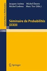 Book cover of Seminaire de Probabilites XXXIII by Unknown