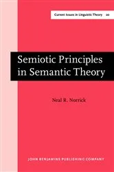 Book cover of Semiotic Principles in Semantic Theory by Neal R. Norrick