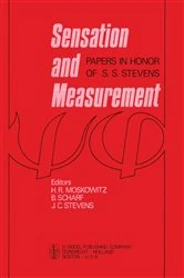Book cover of Sensation and Measurement by H.R. Moskowitz