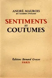 Book cover of Sentiments et coutumes by André Maurois