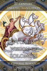 Book cover of Septuagint - Wisdom of Solomon by Scriptural Research Institute