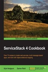Book cover of ServiceStack 4 Cookbook by Kyle Hodgson