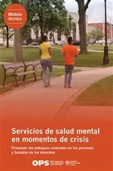 Book cover of Servicios de salud mental en momentos de crisis by Pan American Health Organization