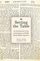 Book cover of Setting the Table by Michael J. Broyde