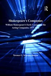 Book cover of Shakespeare's Companies by Terence G. Schoone-Jongen