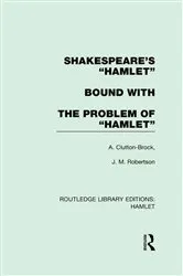 Book cover of Shakespeare's Hamlet bound with The Problem of Hamlet by A. Clutton-Brock