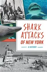 Book cover of Shark Attacks of New York by Patricia Heyer