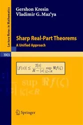 Book cover of Sharp Real-Part Theorems by Gershon Kresin