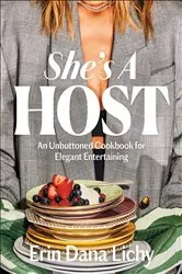 Book cover of She's a Host by Erin Lichy