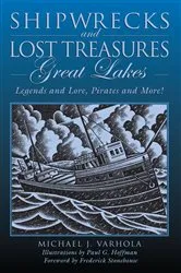 Book cover of Shipwrecks and Lost Treasures: Great Lakes by Michael Varhola