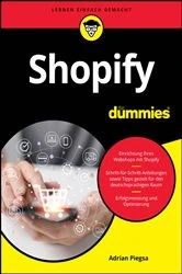 Book cover of Shopify für Dummies by Adrian Piegsa