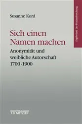 Book cover of Sich einen Namen machen by Susanne Kord