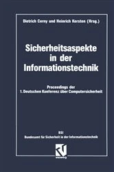 Book cover of Sicherheitsaspekte in der Informationstechnik by Dietrich Cerny