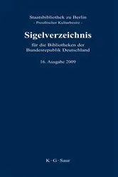 Book cover of Sigelverzeichnis für die Bibliotheken der Bundesrepublik Deutschland (16th ed.) by Unknown