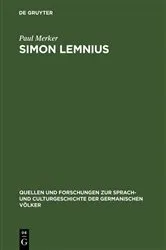 Book cover of Simon Lemnius by Paul Merker