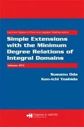Book cover of Simple Extensions with the Minimum Degree Relations of Integral Domains by Susumu Oda