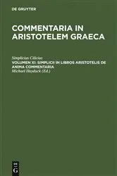 Book cover of Simplicii in libros Aristotelis de anima commentaria by Simplicius Cilicius