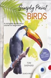 Book cover of Simply Paint Birds by Tom Shepherd