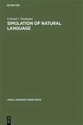 Book cover of Simulation of natural language by Fernand J. Vandamme