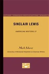 Book cover of Sinclair Lewis - American Writers 27 by Mark Schorer