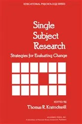 Book cover of Single Subject Research by Thomas R Kratochwill