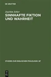 Book cover of Sinnhafte Fiktion und Wahrheit by Joachim Zelter