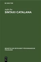 Book cover of Sintaxi catalana by Unknown