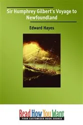Book cover of Sir Humphrey Gilbert's Voyage to Newfoundland by Edward Hayes