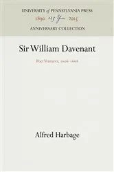 Book cover of Sir William Davenant by Alfred Harbage