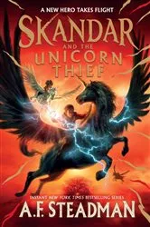 Book cover of Skandar and the Unicorn Thief by A.F. Steadman