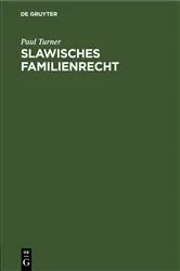 Book cover of Slawisches Familienrecht by Unknown