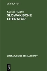 Book cover of Slowakische Literatur by Ludwig Richter