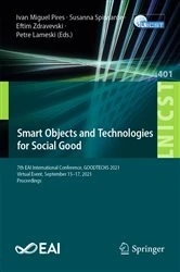 Book cover of Smart Objects and Technologies for Social Good by Ivan Miguel Pires
