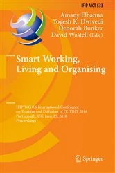 Book cover of Smart Working, Living and Organising by Amany Elbanna